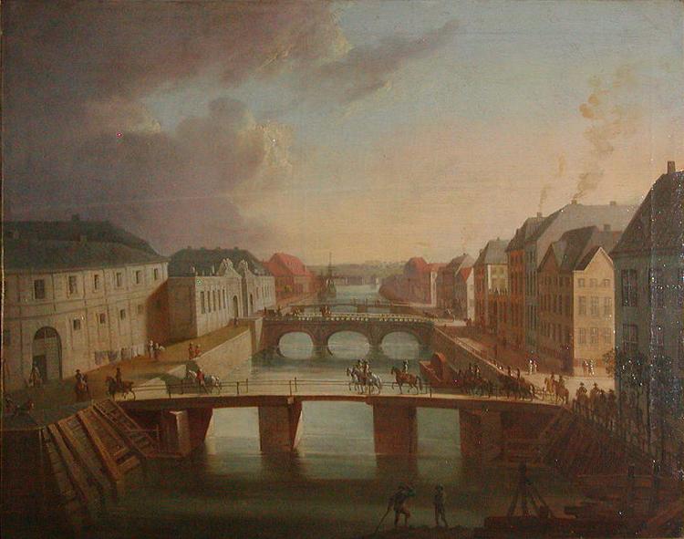 Christian August Lorentzen Parti af Frederiksholms Kanal oil painting picture